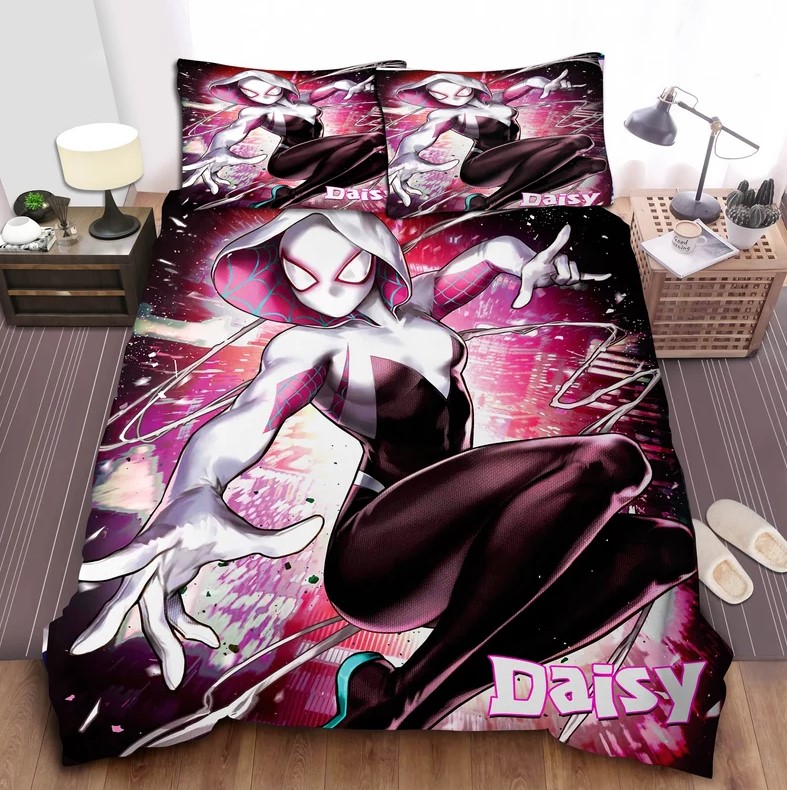 Personalized Spider Gwen Bedding Set Kids Blanket Spidey And His Amazing Friends Blanket Spidey And Friends Party